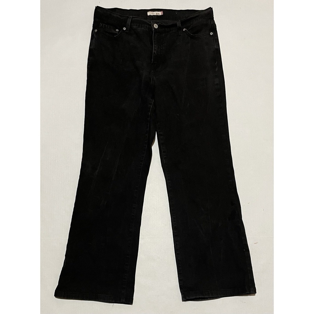 Levi's 512 Perfectly Slimming Bootcut Jeans Womens 16 Medium Black 32 X 32 Denim